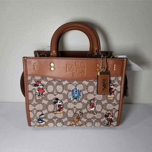 Coach Disney X Rogue 25 inch Signature Textile Jacquard with Mickey and Friends